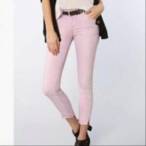 FREE PEOPLE Herringbone Skinny Jeans in Orchid